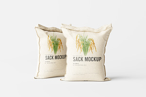 Rice Or Food Sack Mockup