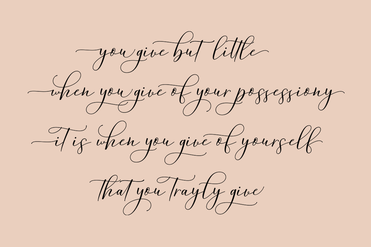 Amorra Script, a Script Font by Zane Studio (Photo 3 of 10)
