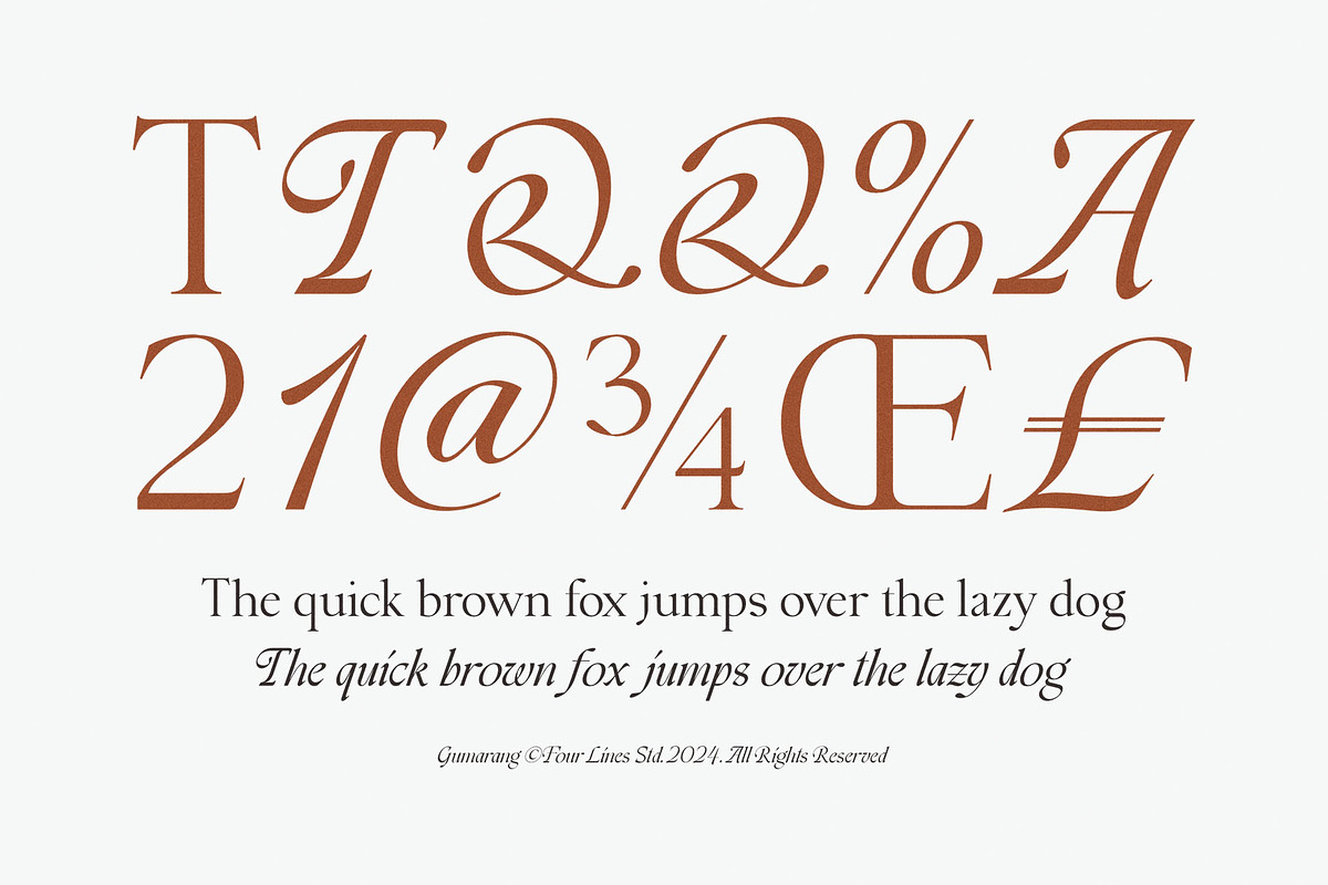 Gumarang - Serif Font, a Serif Font by Four Lines Std. (Photo 2 of 14)