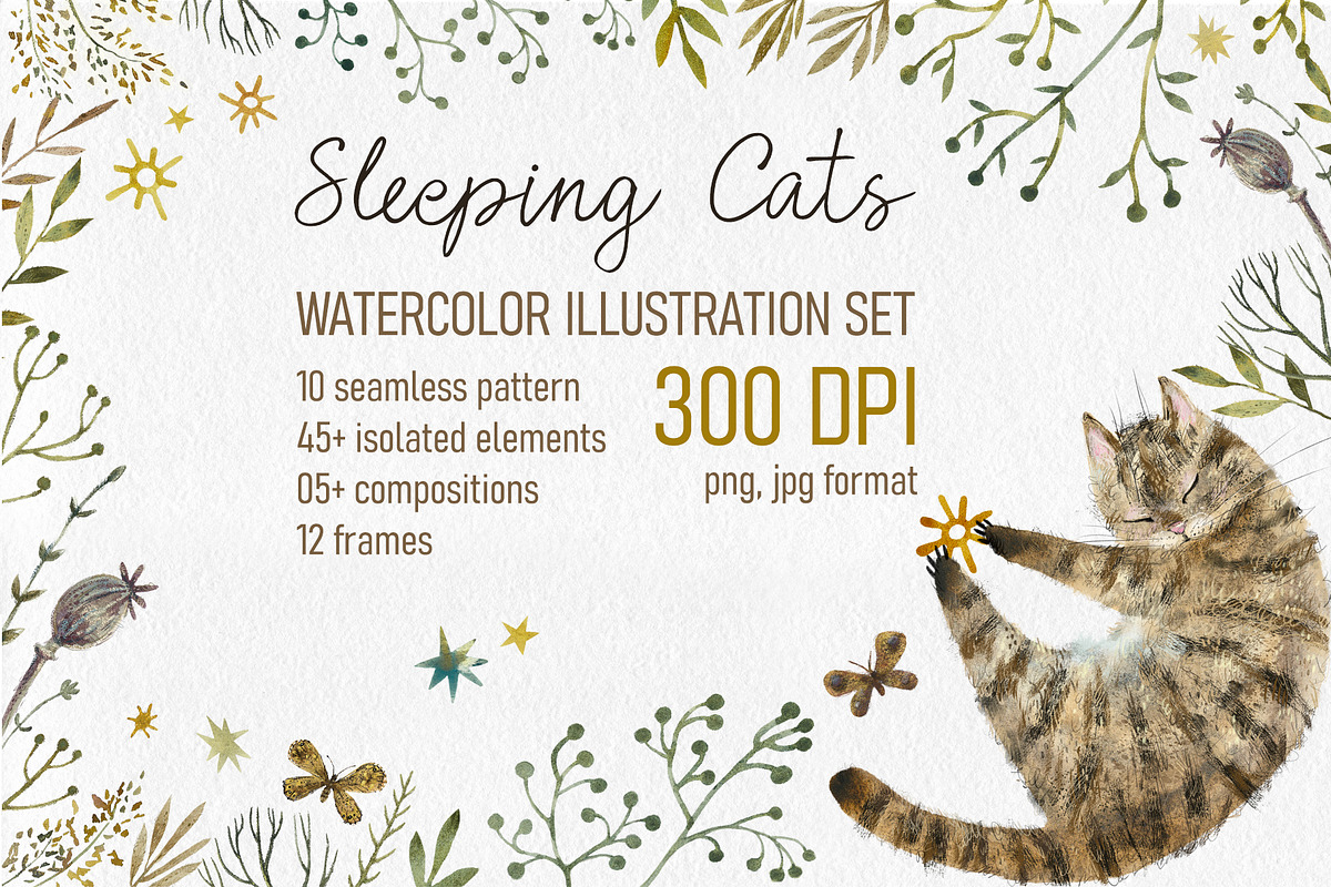 Sleeping Cats, an Illustration by Budogoshch (Photo 1 of 12)