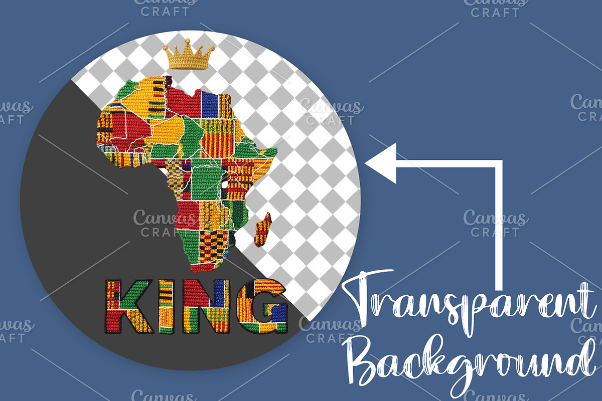 African King Map Black History PNG, an Illustration by Canvas Craft (Photo 2 of 6)