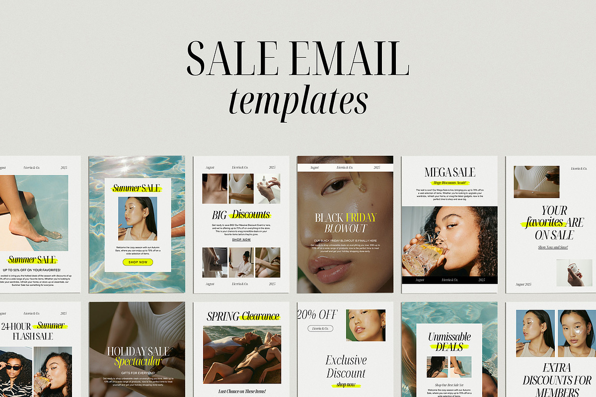 Sale Email Newsletter Canva Template preview 7