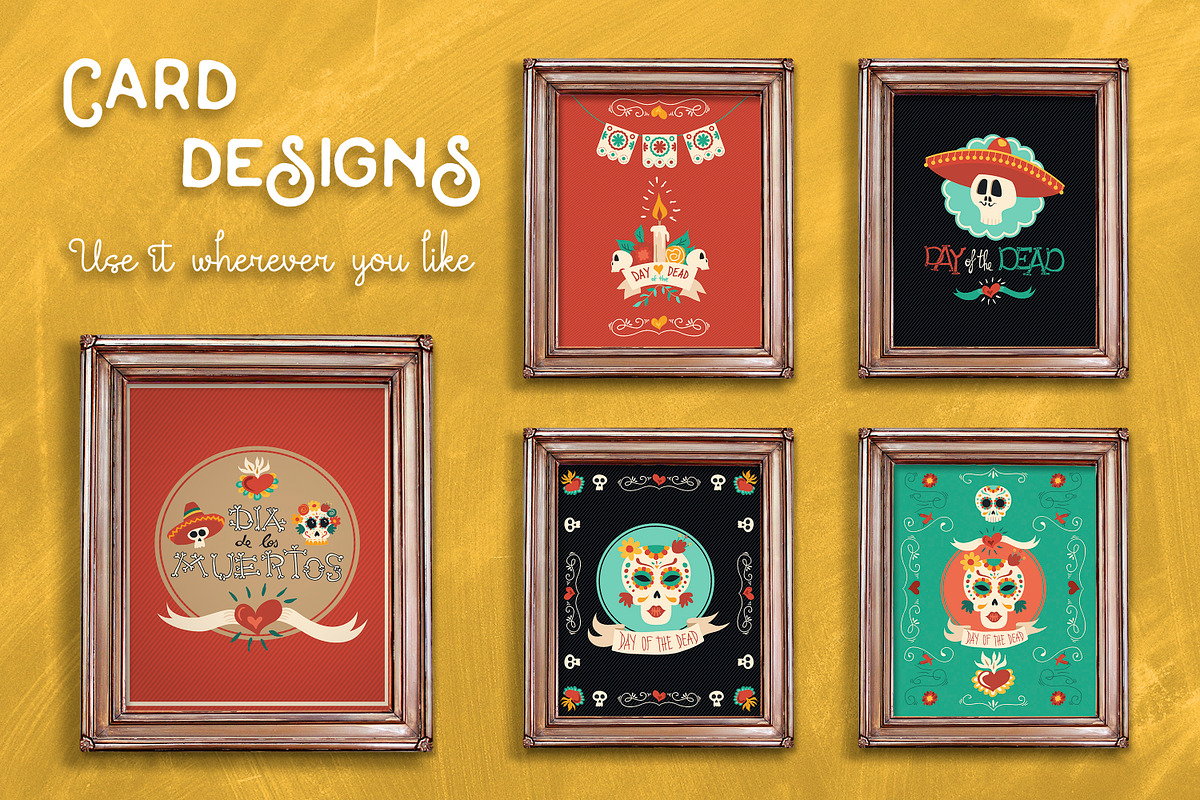 Hand Drawn Day of the Dead Set, a Graphic by Cienpies Design (Photo 3 of 7)