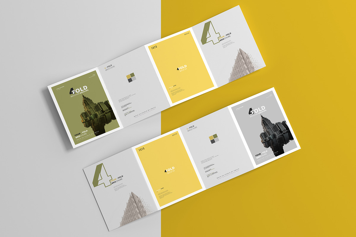 A4 Four Fold Brochure Mockups, a Print Template by pmvch (Photo 11 of 11)