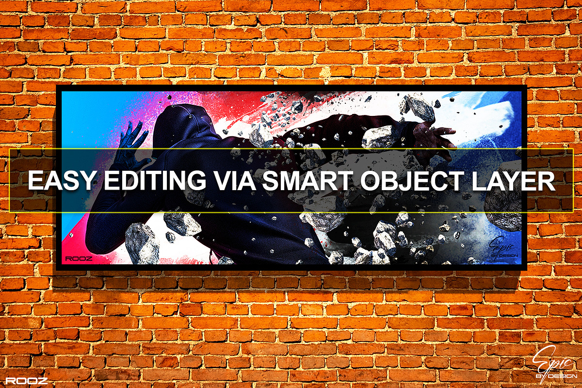 Urban Wall Mockup Set 01, a Print Template by Epic By Design (Photo 2 of 6)