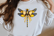 Summer Gingham Dragonfly Clipart, an Illustration by Designworld (Thumbnail 7 of 7)