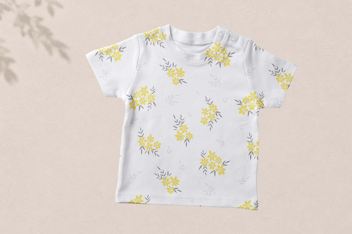 Little Yellow Blooms Floral Pattern, a Pattern Graphic by Irina Ostapenko (Photo 4 of 4)