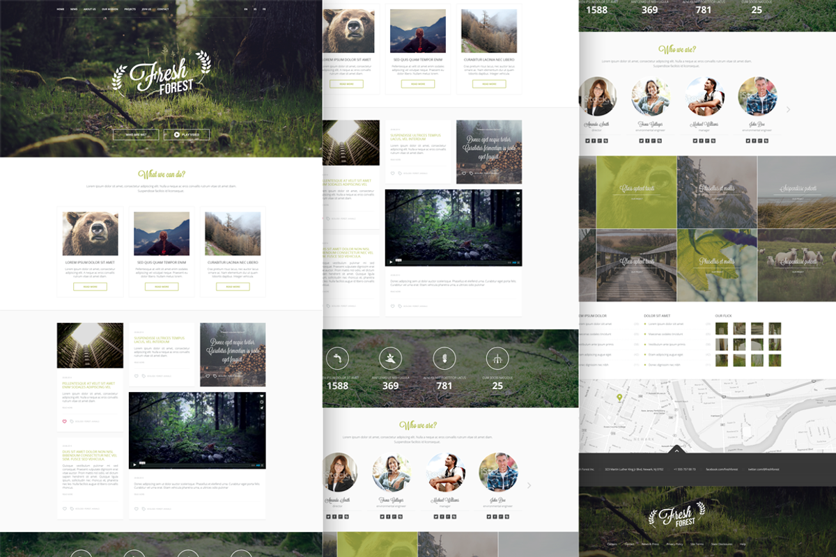 FreshForest - OnePage PSD Template, a Landing Page Template by FreshPixels (Photo 3 of 4)
