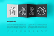 Rate Cut | 16 Thin Line Icons Set, an Outline Icon by Alex Blogoodf (Thumbnail 3 of 15)