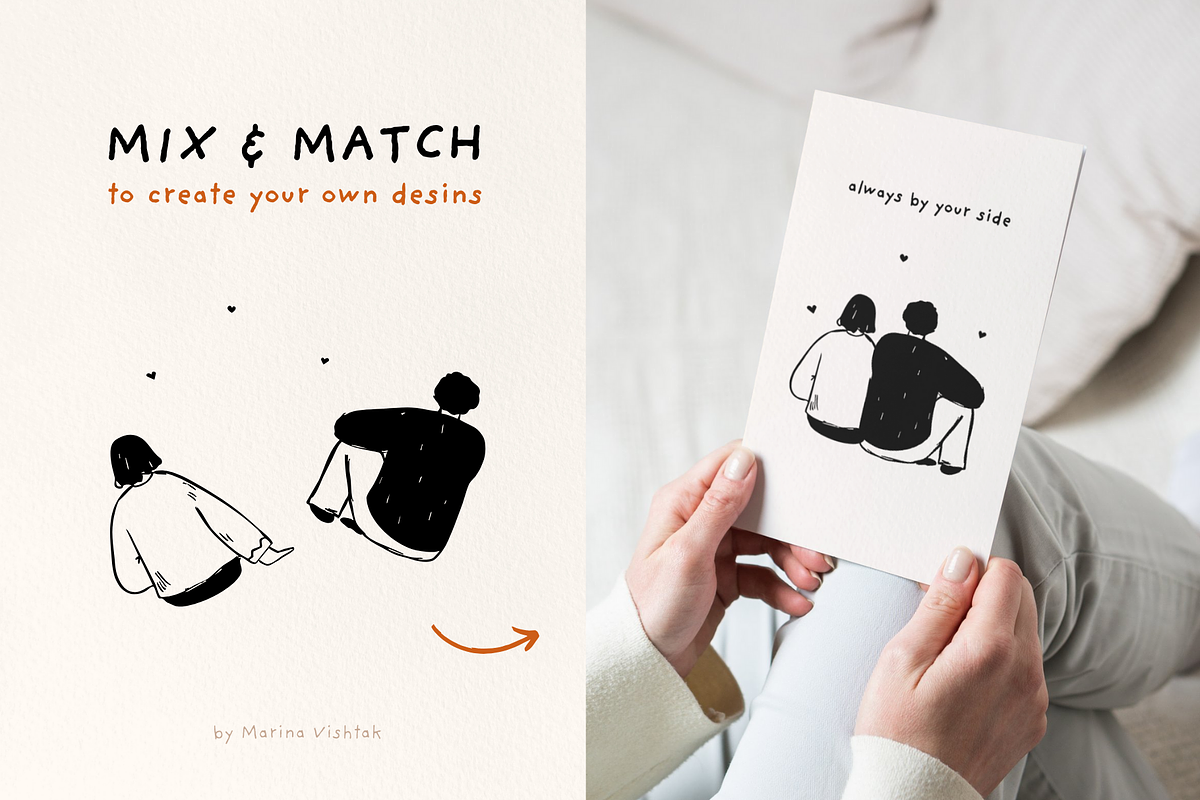 Valentines Day couples line art svg, a Person Illustration by Heartwarming Art (Photo 6 of 11)