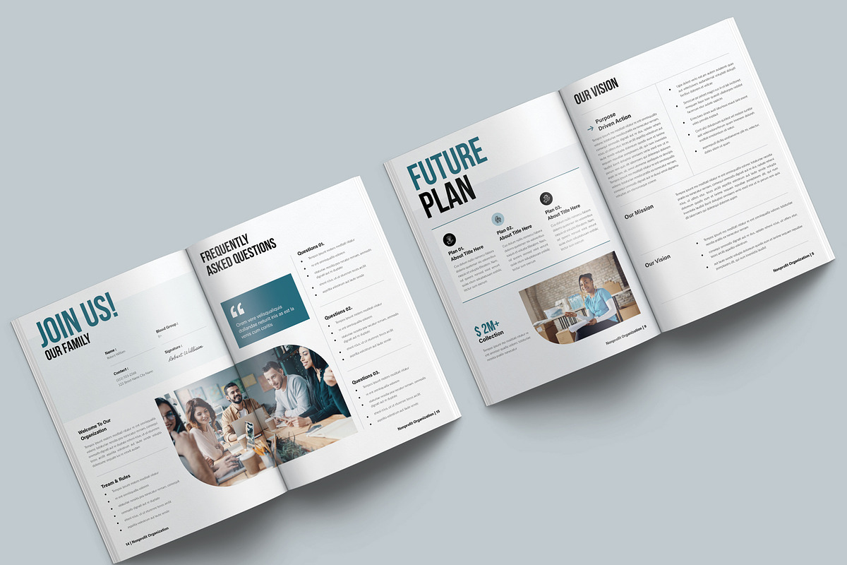 Nonprofit Charity Brochure Template, a Brochure Template by NorthPeak (Photo 7 of 9)