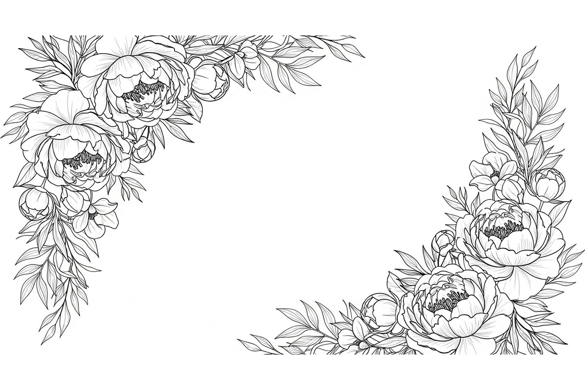 Floral Frame SVG Bundle, an Illustration by Gaye Art (Photo 5 of 31)
