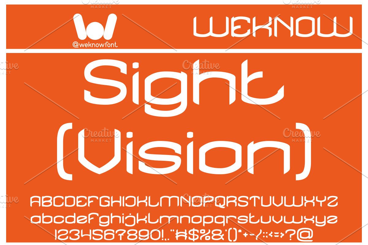 Five Senses font, a Font by weknow (Photo 2 of 9)