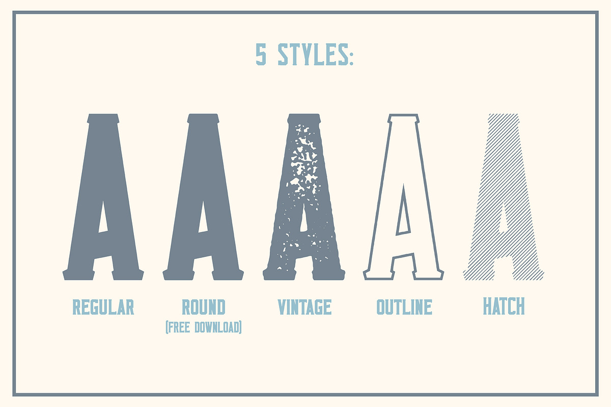 Monkstead Font Family preview 2