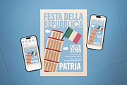 Festa Della Repubblica Flyer Set, a Flyer Template by The Good Store (Thumbnail 1 of 2)