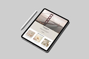 iPad Pro Mockup, an iPad Mockup by Graphiculon (Thumbnail 4 of 11)