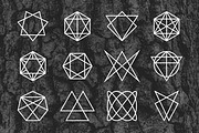 Occult - 36 Vector Symbols + Photos preview 3