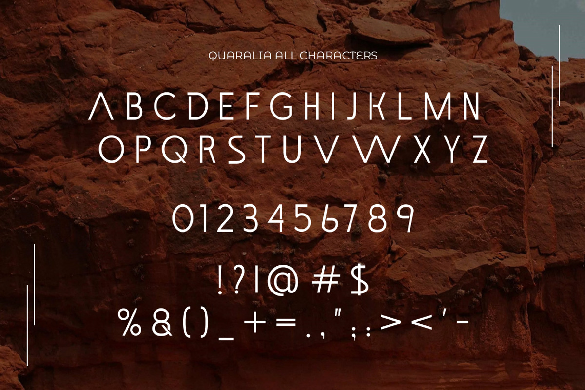 Quaralia Sans Serif Font, a Sans Serif Font by Vadovastd (Photo 2 of 7)