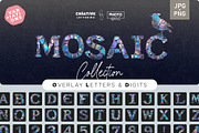 Nacre Glass Mosaic Letter Overlays, a Symbol Font by PhotoSpirit (Thumbnail 1 of 8)