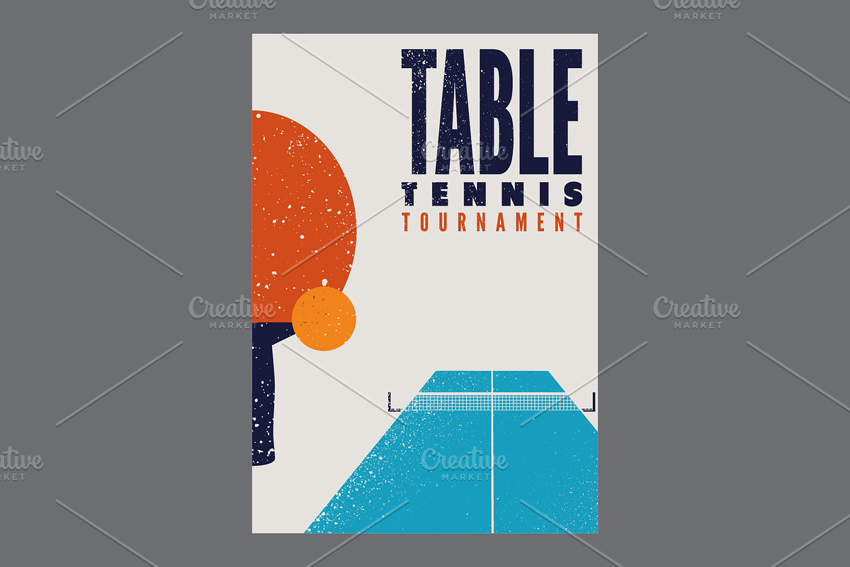Ping Pong table tennis vector set., a Sport Illustration by PoPaShop (Photo 6 of 10)