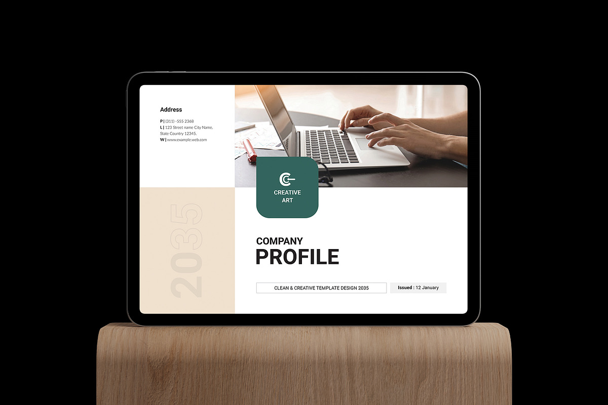 Company Profile Template Landscape, a Brochure Template by NorthPeak (Photo 2 of 10)