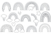 Rainbow Stamp Brushes for Procreate, a Brush Add-On by Phat Happy Life (Thumbnail 2 of 2)