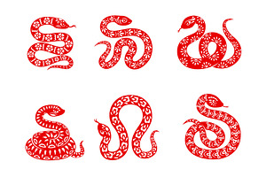 Chinese Zodiac Snakes