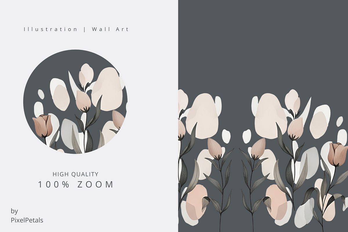 Abstract Pastel Buds, an Illustration by pixelpetals (Photo 2 of 5)
