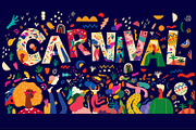 Carnival Holiday collection, a Decorative Illustration by MoleskoStudio (Thumbnail 13 of 24)