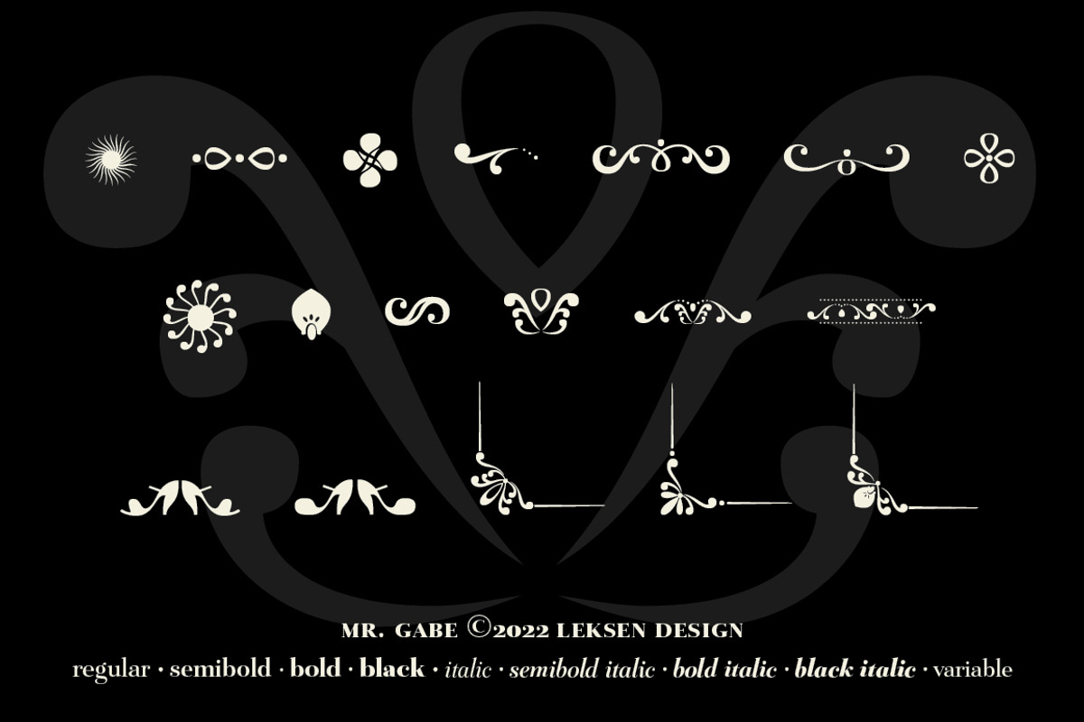 Mr Gabe Small Family, a Serif Font by Leksen Design (Photo 5 of 7)