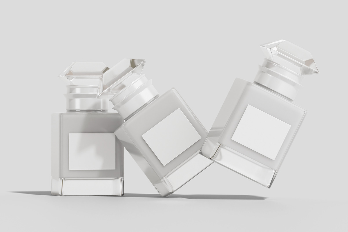 Square Perfume Bottle Mockup, a Packaging Mockup by Permadi Creative (Photo 3 of 4)