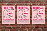 Cocktail Party Flyer, a Flyer Template by Aiyari Graphic (Thumbnail 3 of 3)