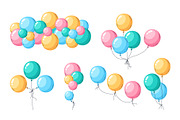 Colorful helium vector balloons, a Decorative Illustration by Torontotokio (Thumbnail 5 of 6)