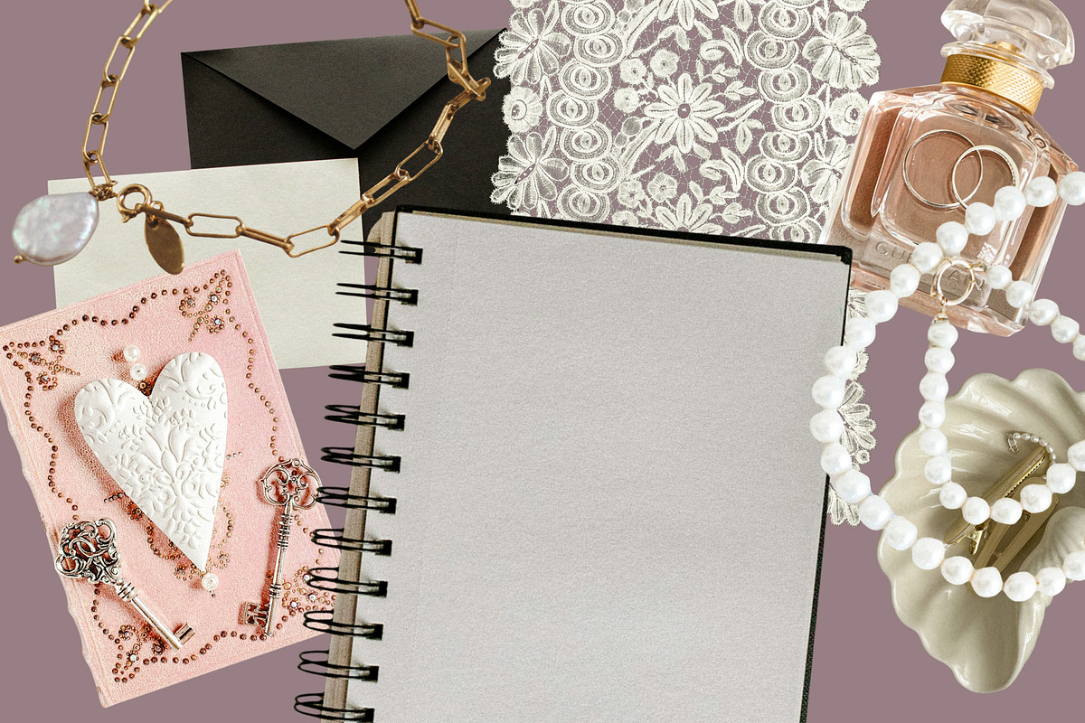 Pearl & Lace: Romantic Collage Kit, an Object Graphic by Anzhelika (Photo 7 of 10)