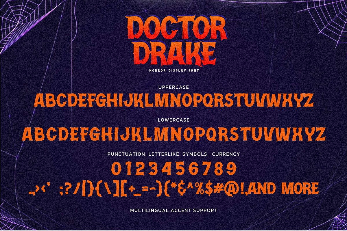 Doctor Drake - Horror Display Font, a Font by Gassstype (Photo 6 of 8)