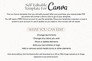 Retro Editable Thank You Card Canva, a Business Card Template by Summit Avenue (Thumbnail 6 of 7)