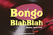 Retro Display Font - Bongo BlahBlah, a Serif Font by ZoloDesignHub (Thumbnail 1 of 9)