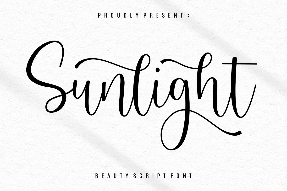 Sunlight, a Script Font by Artkenza (Photo 1 of 6)
