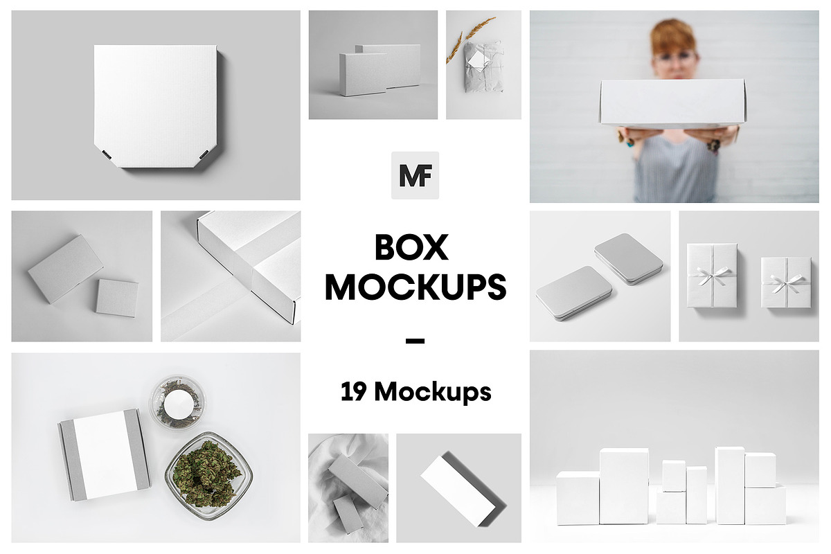 Box Mockups - Packaging Mockups, a Packaging Mockup by MockupForest (Photo 1 of 9)