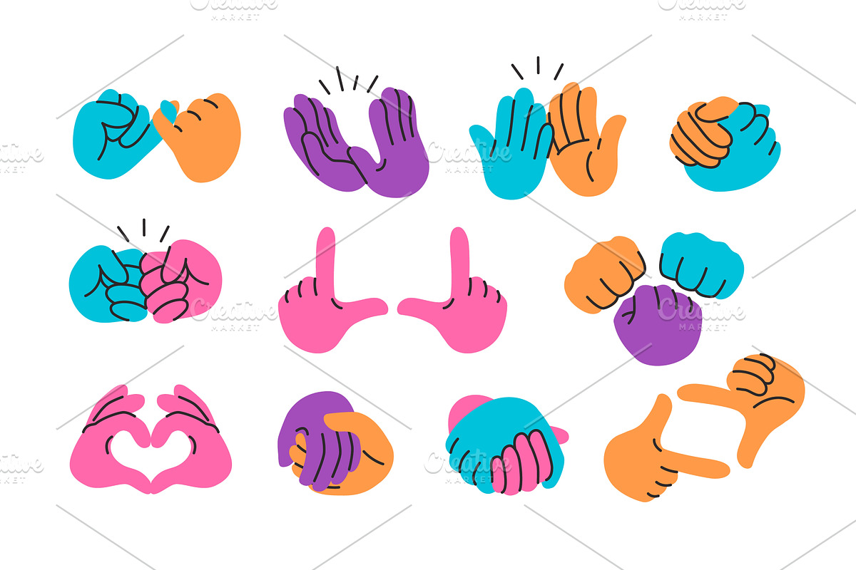 Hands holding together. High five, an Object Illustration by winwin.art