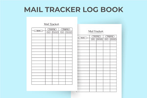 Mail Tracker Journal KDP Interior