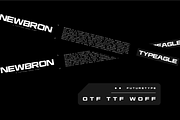 Newbron - Futuristic Display Font, a Sans Serif Font by Typeagle (Thumbnail 7 of 10)