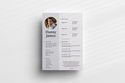 Clean Elegant Personal CV Resume, a Resume Template by Jiwstudio (Thumbnail 1 of 2)