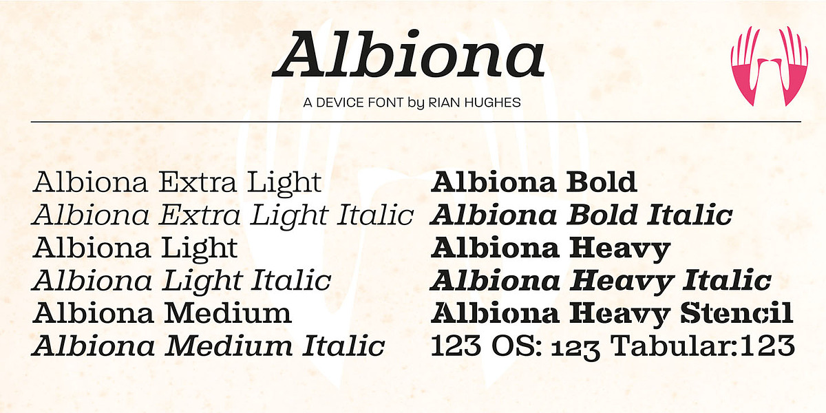 Albiona, a Slab Serif Font by Device (Photo 2 of 5)