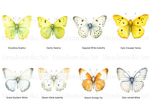 White Butterflies Clipart, Butterfly