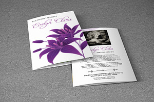 Funeral Program Template-V276