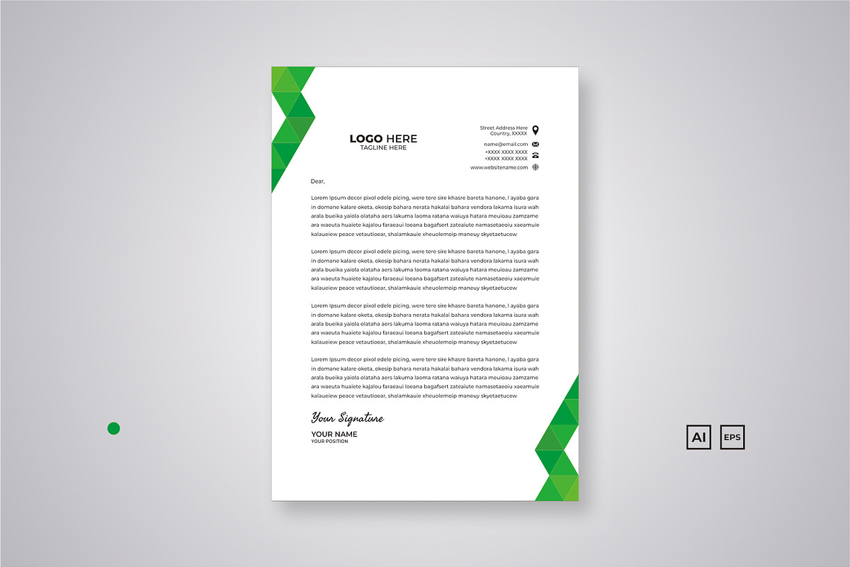 Letterhead, a Templates & Theme by suhadidesign (Photo 3 of 6)