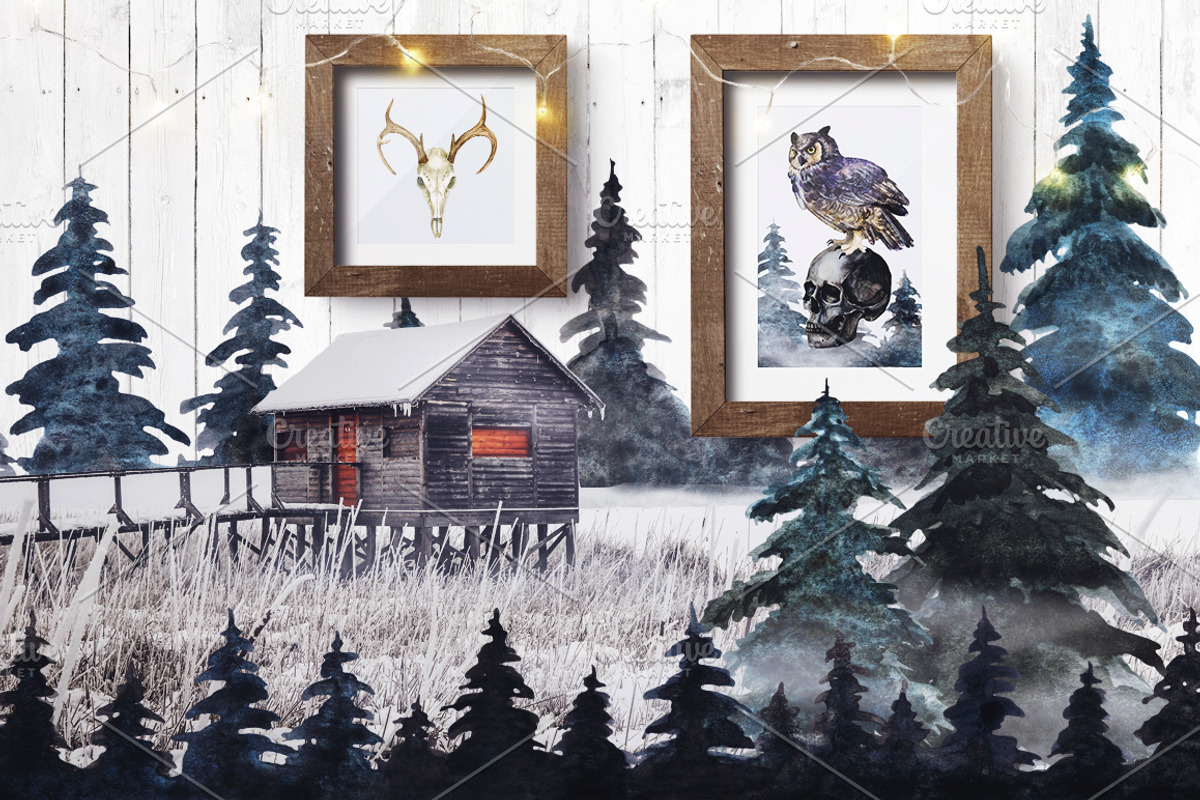 Watercolor Witchy Winter, a Food Illustration by Fluffy Unicorn (Photo 5 of 14)
