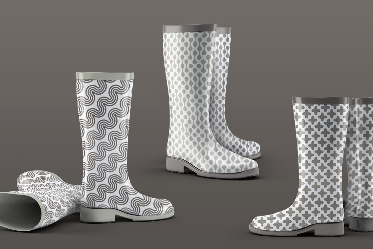 18 Monochrome Geometric Patterns, a Pattern Graphic by Jennadesigns (Photo 5 of 15)