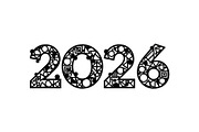 2026 New Year Icons Pack, an Illustration by BIPLOB EXPERT (Thumbnail 7 of 13)